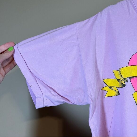 ✨ Vintage Single Stitch I Love Grandma Pink Lavender Shirt - Picture 5 of 9